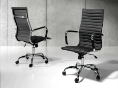 Silla Ejecutiva Alta de Cuero Giratoria Ajustable de Oficina en internet