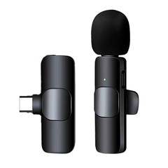 Microfone Lapela Sem Fio Tipo C para Celular Android