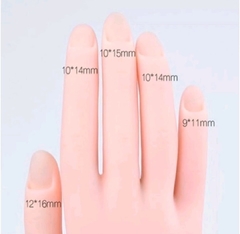 Mão de Treino Para Manicure Nail Design Flexível Articulada Natural Premier Soft Hand (A) na internet