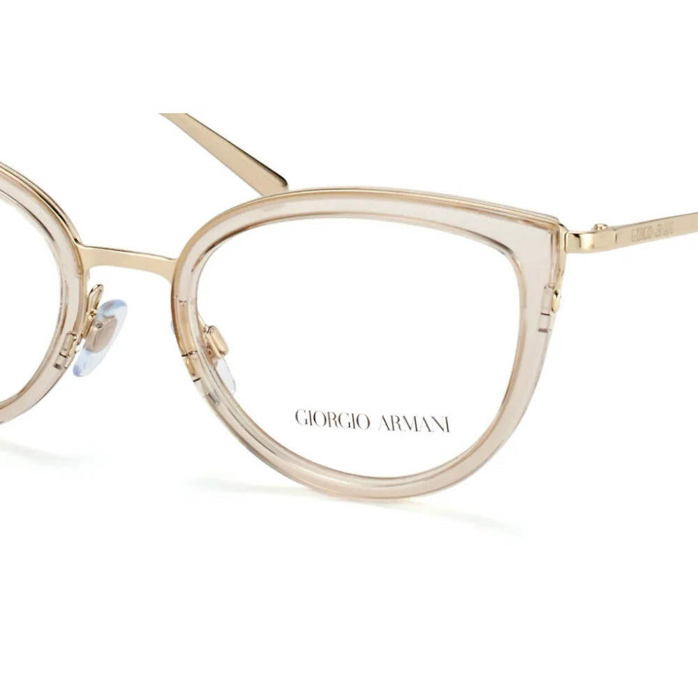 Armação para Óculos Feminino Giorgio Armani Nude Cristal Gatinho AR5068  3013 52