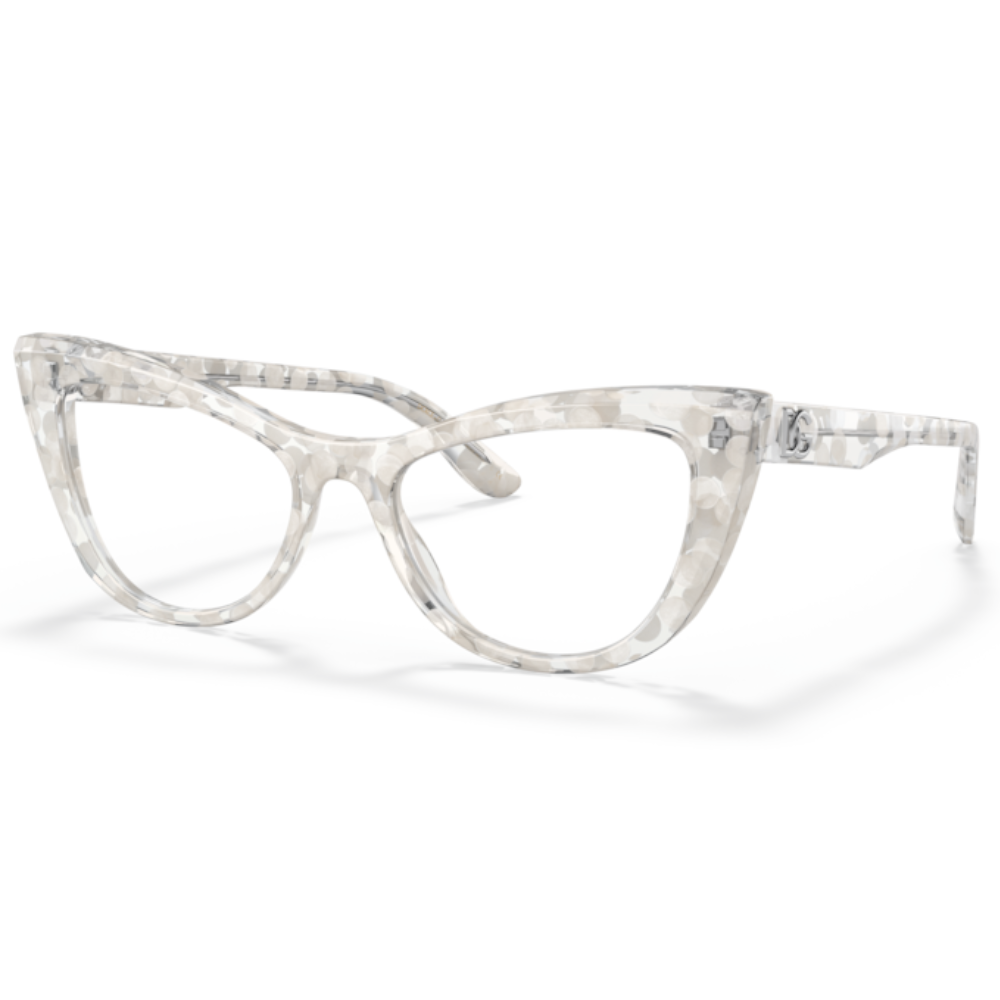 Armação para Óculos Feminino Dolce&Gabbana Cristal/Brilho Gatinho DG3354  3348 54