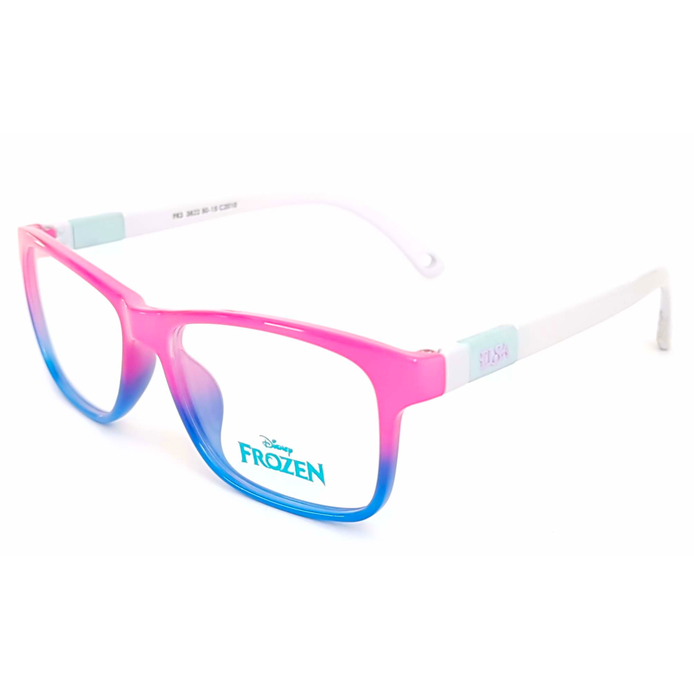 Armação para Óculos Infantil Disney Rosa/Azul Quadrado FR3 3822 C2010 50