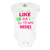 Body Branco de bebê Silk com Frase - comprar online