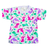 Camisa Estampada de Bebê Dino Rosa - comprar online
