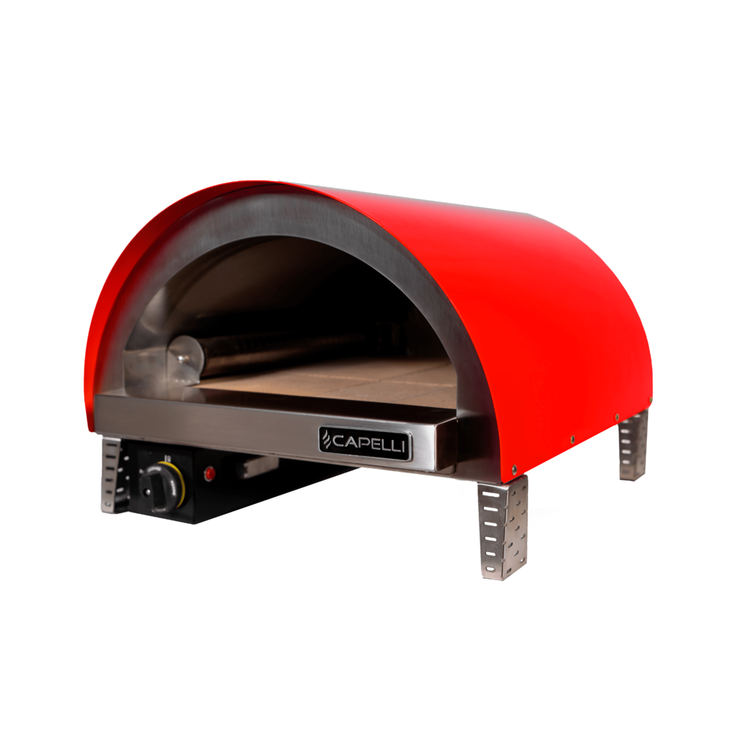 Horno portatil profesional pizza napolitana a gas de acero inoxidable