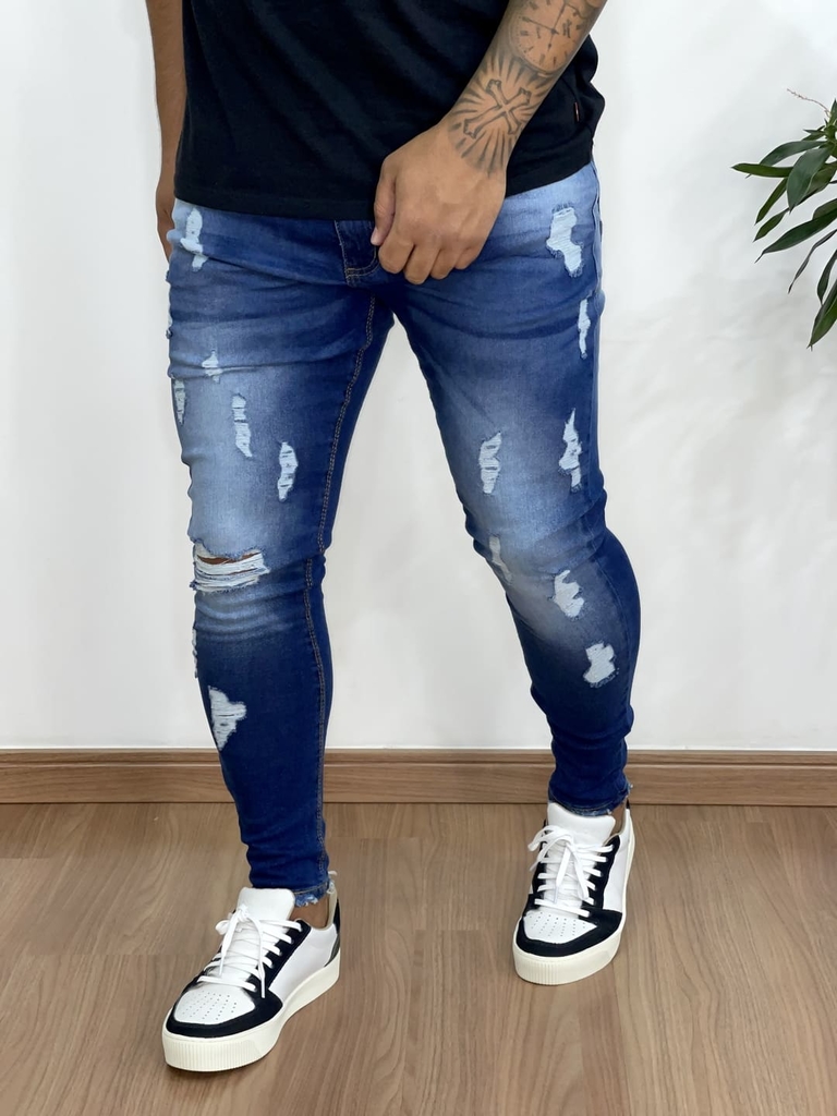 Calça Jeans Super Skinny Escura Detroit - Creed Jeans