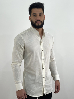 Camisa Social M/L Linho Bege - Riviera Clothing - Imperium Store | Loja de Roupas Multimarcas
