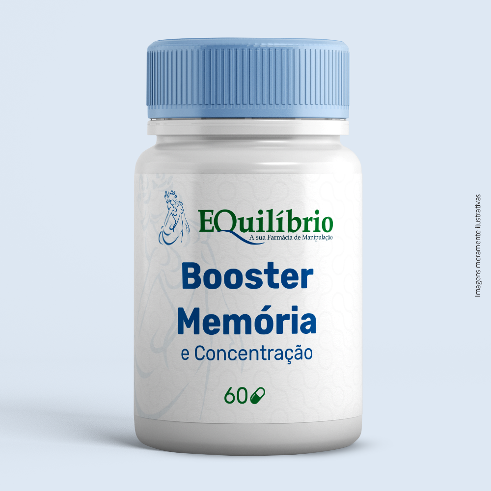 Booster Memória e Concentração 60 caps | Farmácia Equilíbrio
