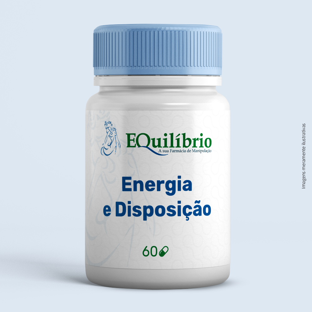 Cápsula Energia e Disposição 60 | Farmácia Equilíbrio