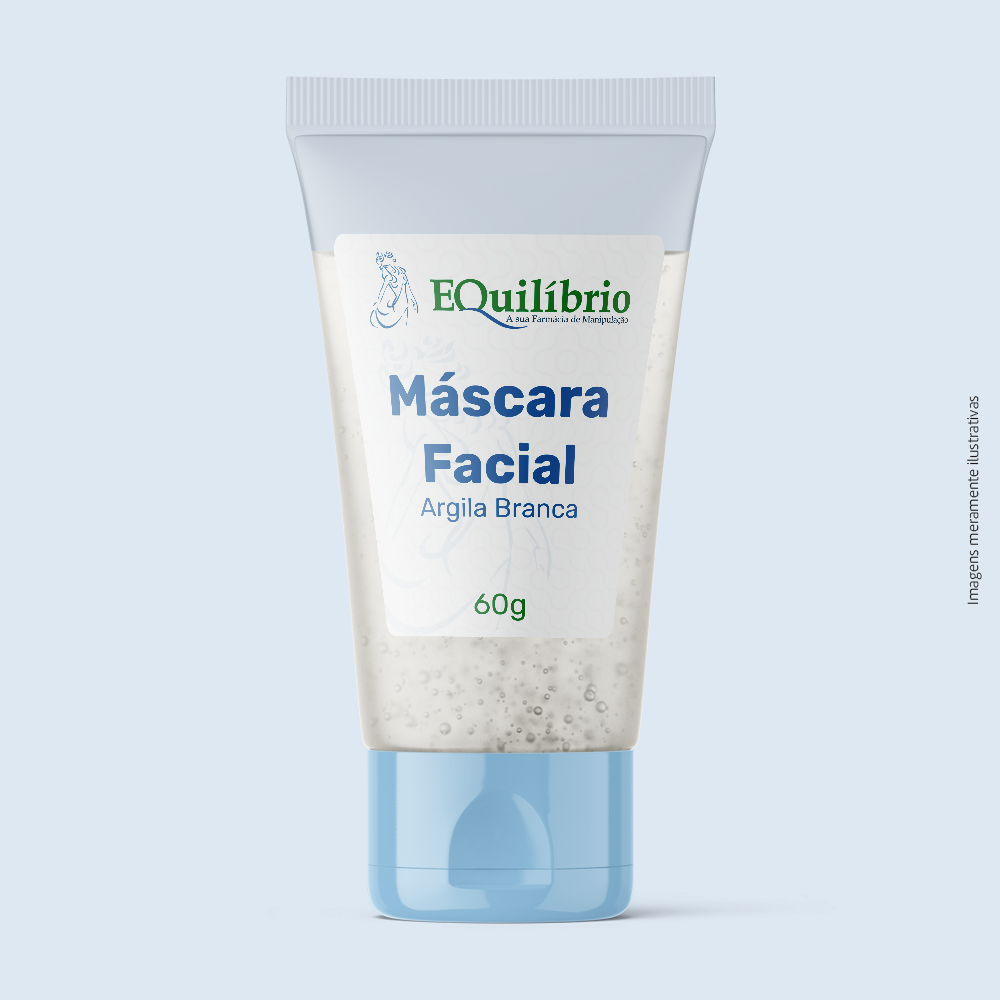 Máscara Facial Argila Branca 60 g | Farmácia Equilíbrio