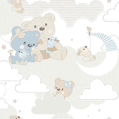 Papel de Parede Infantil Mondo Baby 13075 - Moldart Papel de Parede