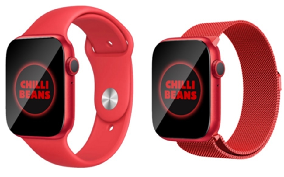 smartwatch vermelho