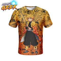 Camisa Mangá Zenitsu Agatsuma