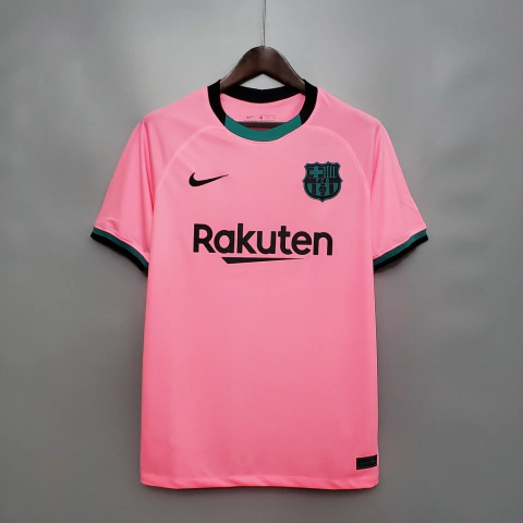 Camisa Barcelona Third 20/21 - Torcedor/Masculino - Rosa, Preto e Azul -  Nike