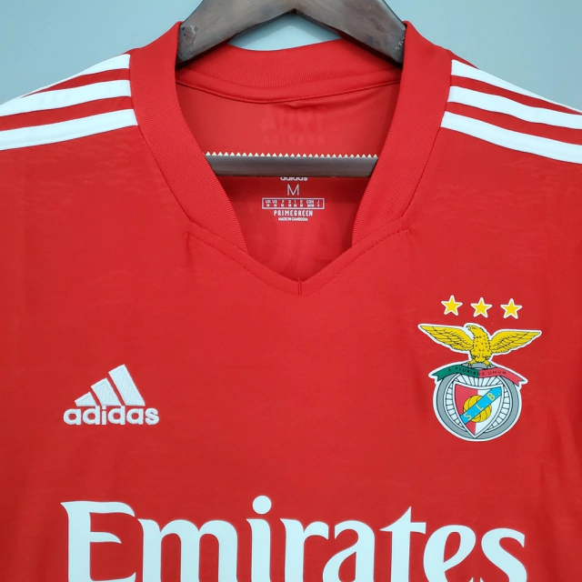 Camisa Benfica Home 21/22 - Torcedor/Masculino - Vermelho e Branco - Adidas
