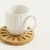 Mug porcelana + Plato Bambú White en internet