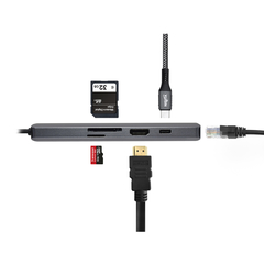 Docking Hub USB C 3.1 a HDMI Hub USB 3.0 lector de tarjetas - tienda online