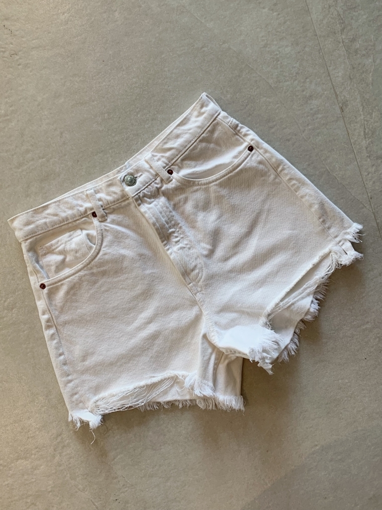 Shorts Jeans Off White Zara - Comprar em La Garde