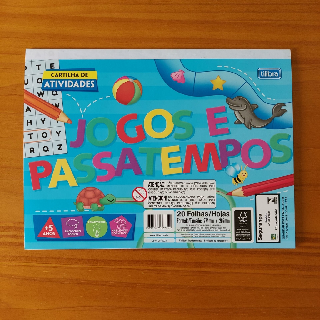 Cartilha Jogos E Passatempo Académie 20 Folhas