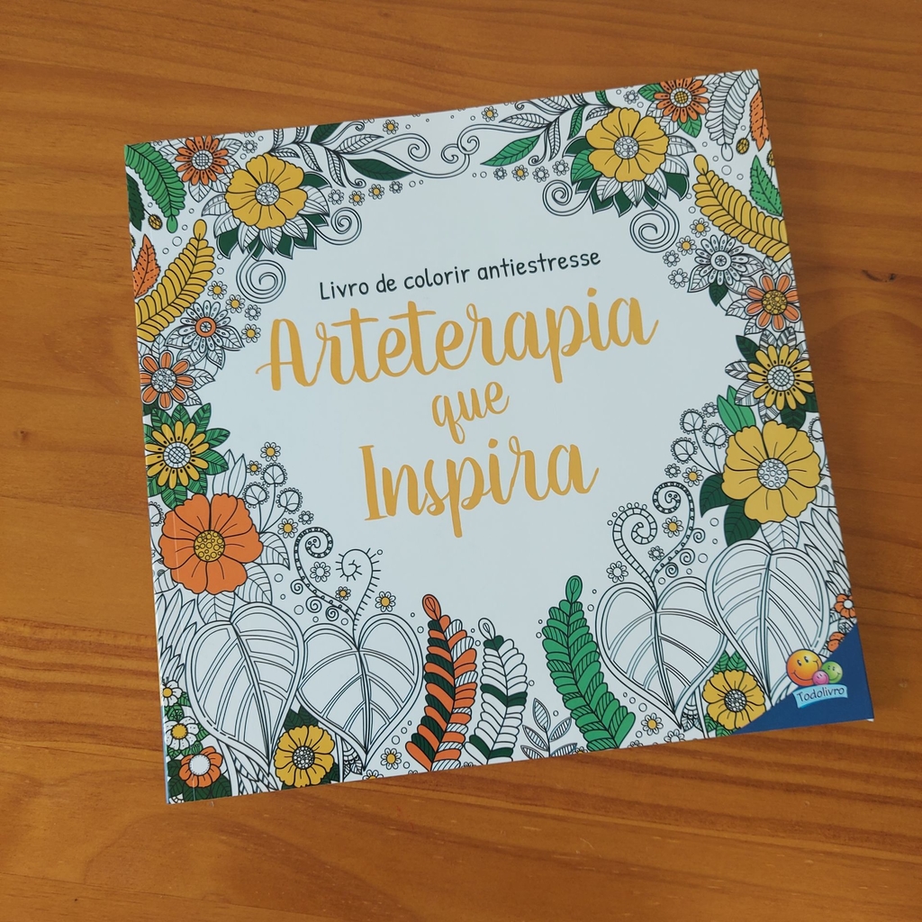 Livro de Colorir Adulto Antiestresse Arteterapia que Inspira