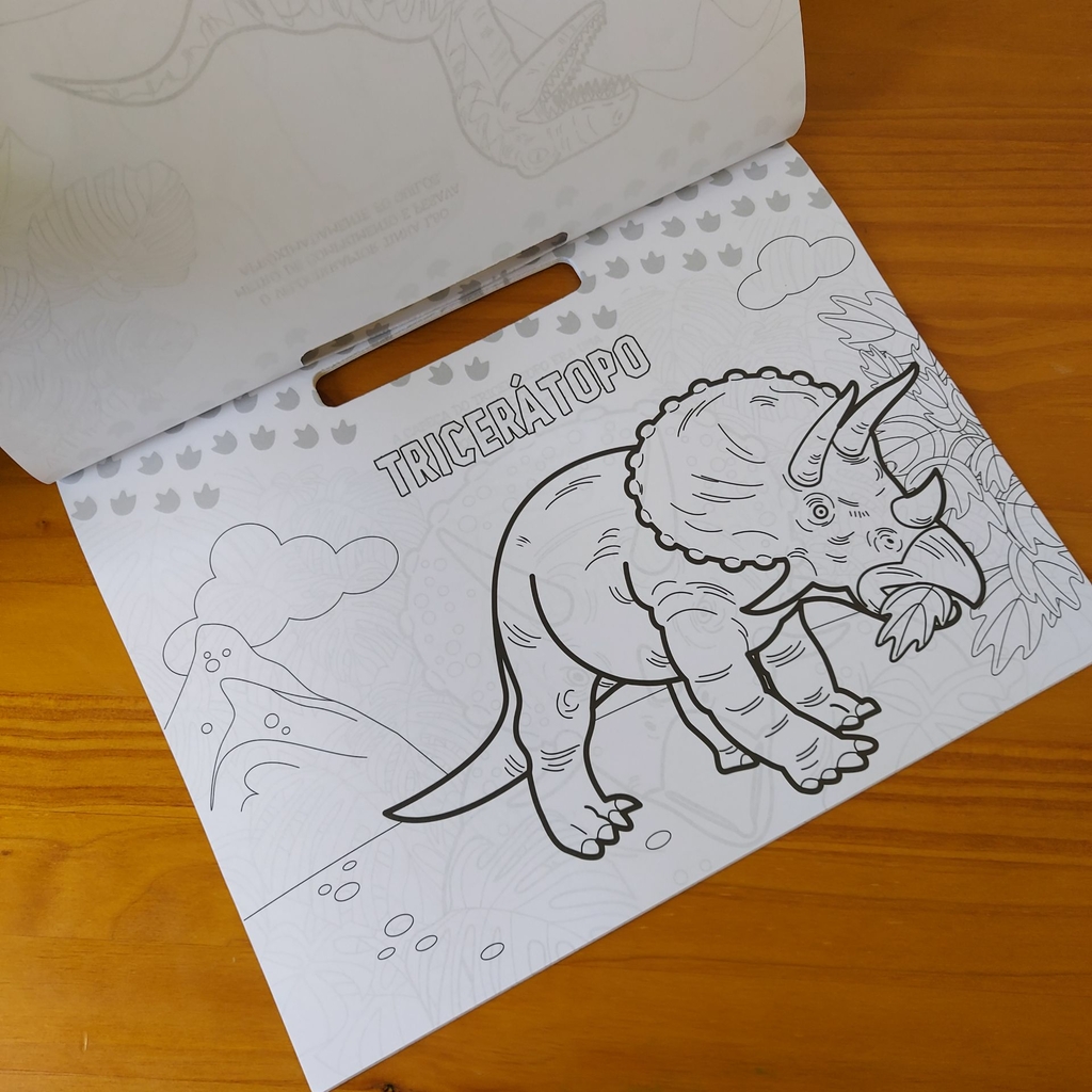 Desenho de Dinossauro Para Colorir - T-Rex, Triceratops e mais