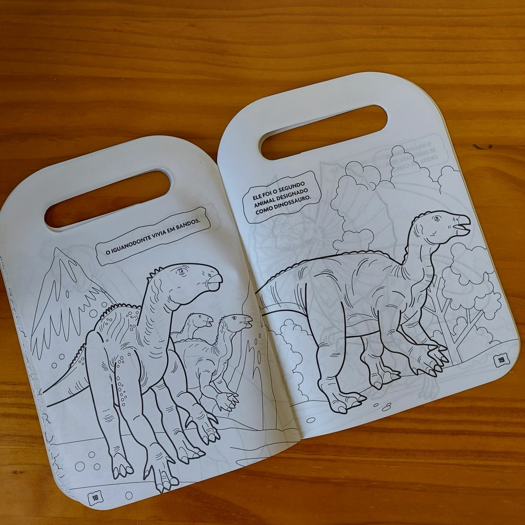 Desenho de Dinossauro para Colorir - Artesanato Passo a Passo!