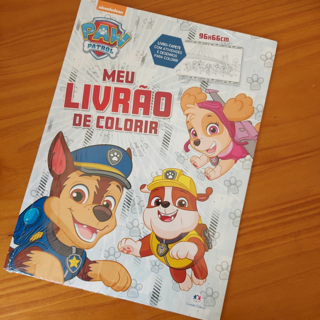 LIVRÃO-TAPETE DE COLORIR PATRULHA CANINA - GRACIOSA PRESENTES LTDA EP