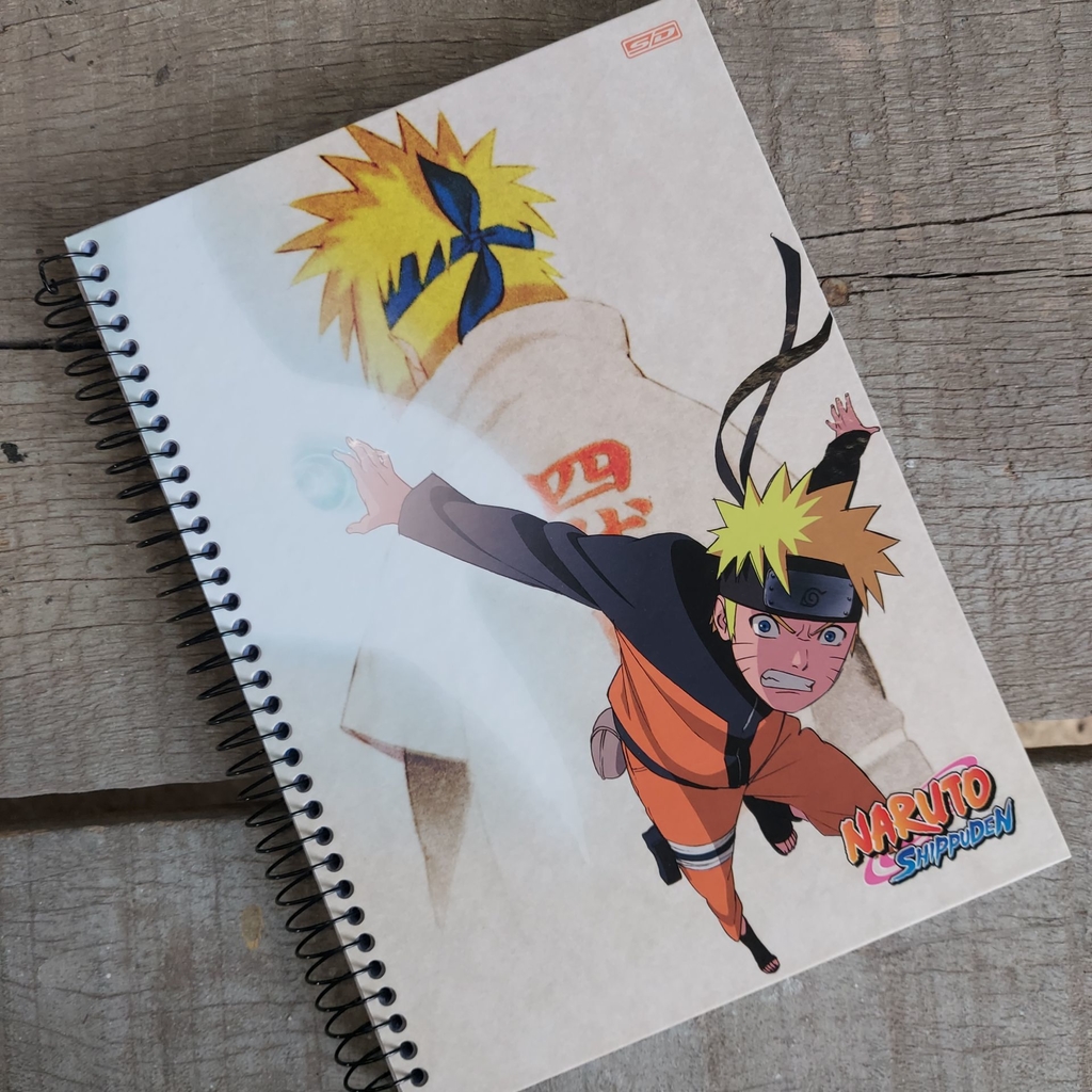 Caderno De Desenho Capa Dura Naruto Shippuden Anime 60 Folhas