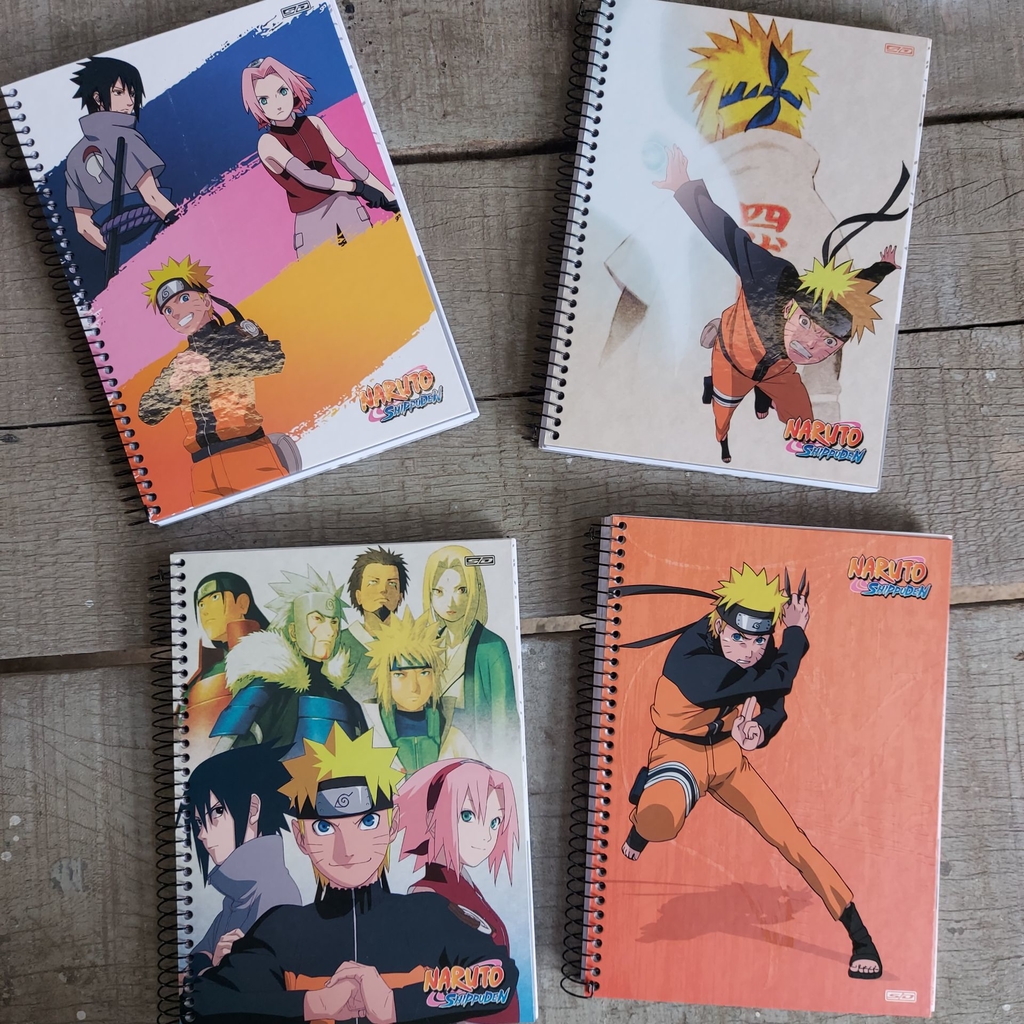 Caderno Desenho Naruto C/4 60 F Cartografia Escolar Completo