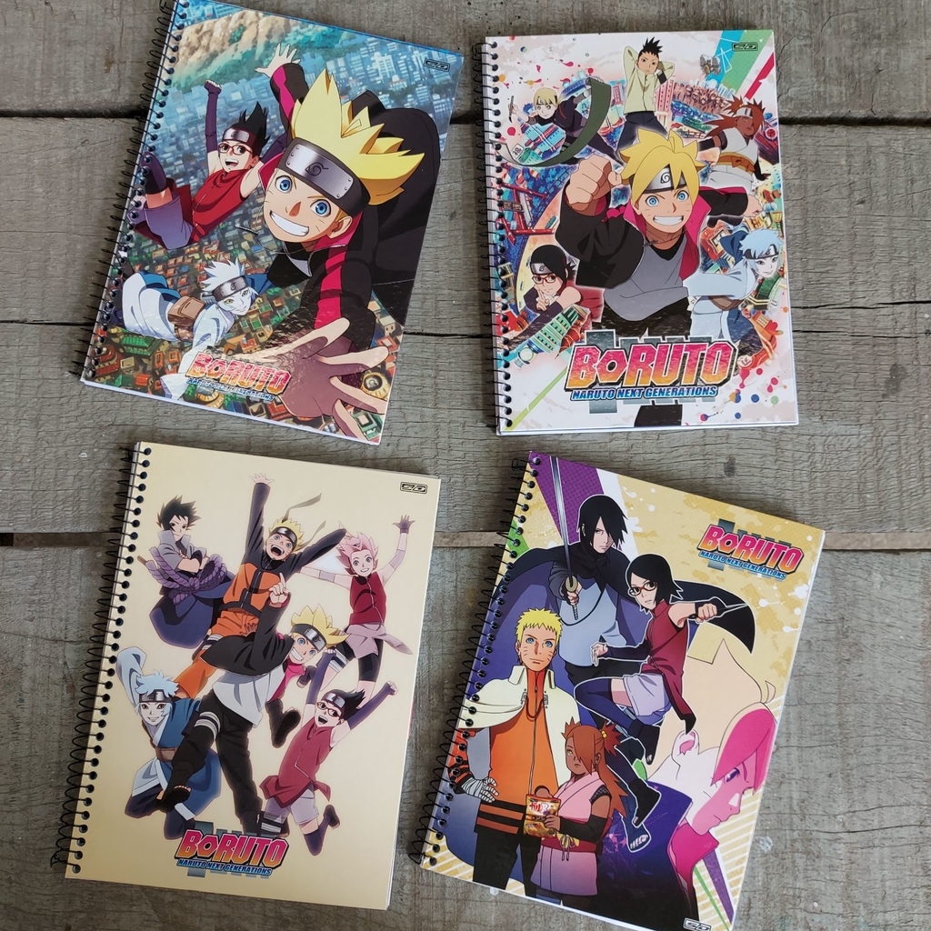 Caderno 1/4 brochura Naruto 80 folhas SD 1 und