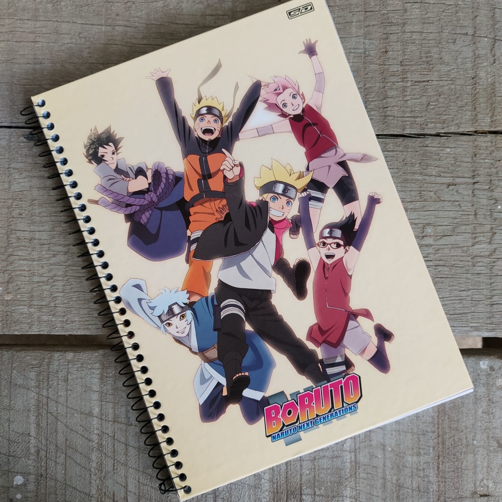 CADERNO UNIV. 1 MATÉRIA NARUTO BORUTO SD - GRACIOSA PRESENTES LTDA EP