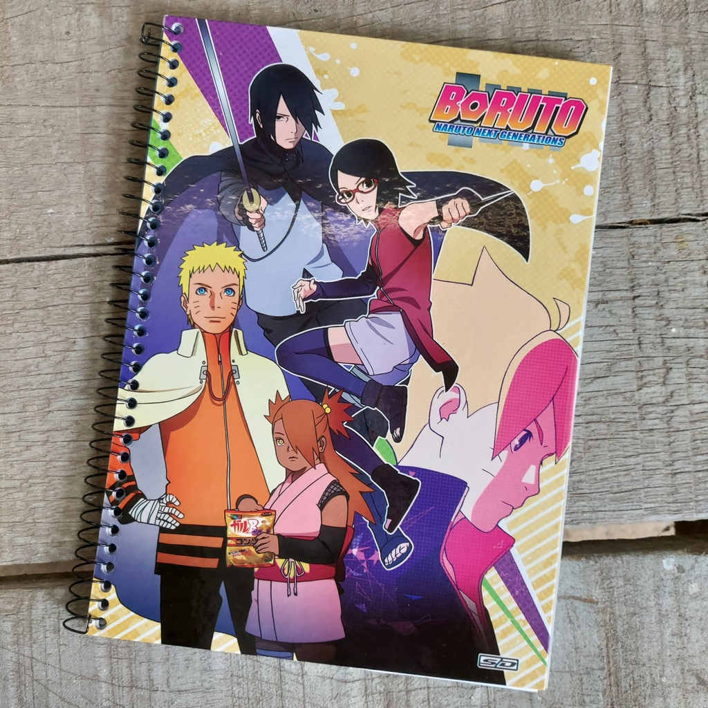 Para Colorir Sarada e Boruto Imprimir Grátis