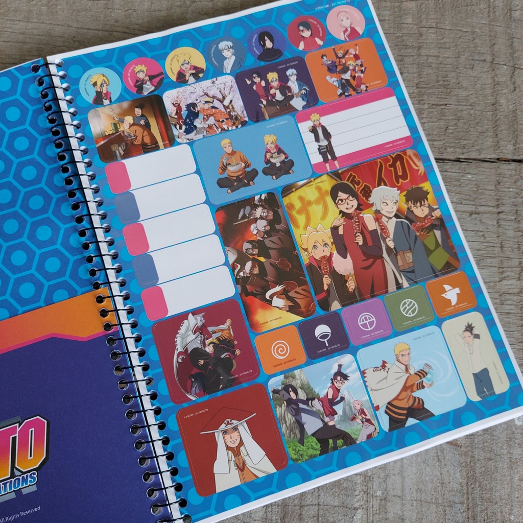 CADERNO UNIV. 1 MATÉRIA NARUTO BORUTO SD - GRACIOSA PRESENTES LTDA EP