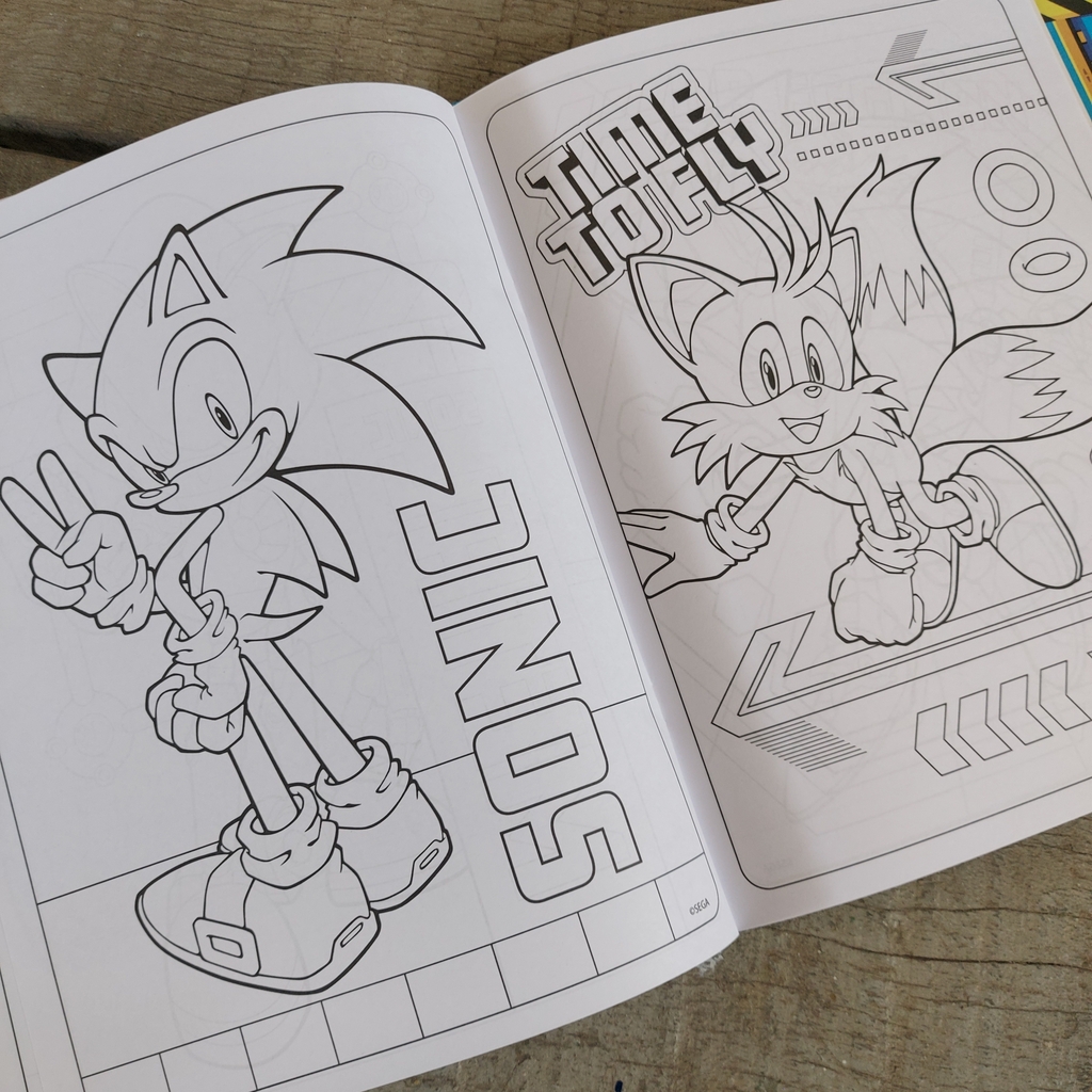 livro de colorir sonic by 