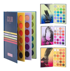 Paleta De 72 Sombras para ojos 72 Colores excelente Pigmentación Glitter forma de Libro
