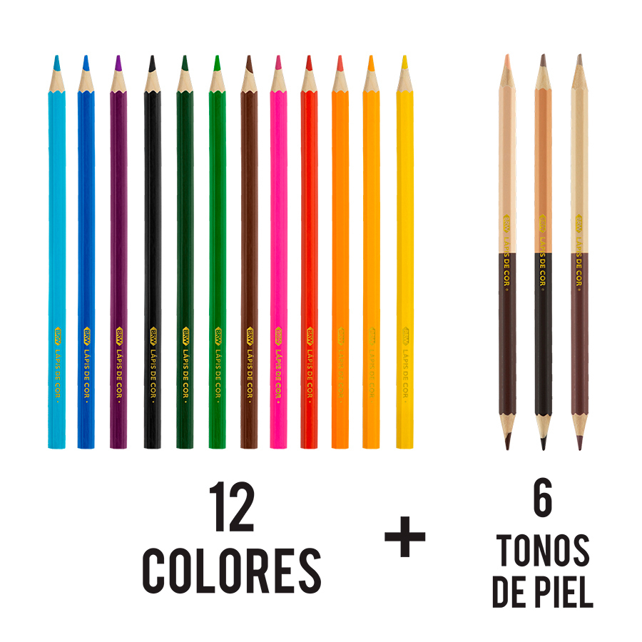 color piel lapices