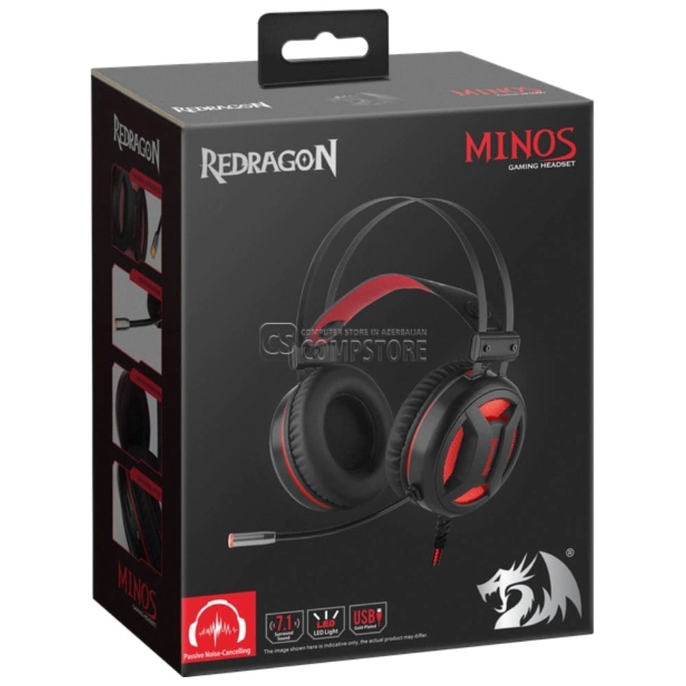 Headset Gamer C/ Microfone LED Redragon Minos H210