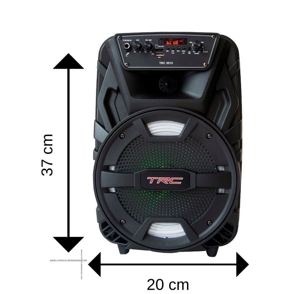 Caixa de Som Amplificada TRC5515 - 150w RMS com Microfone
