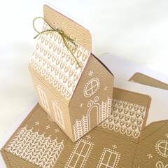 Ginger House Box - Plantilla digital imprimible