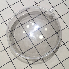 Medallón Navideño - Cápsula Circular Plana Cristal - 10 cm