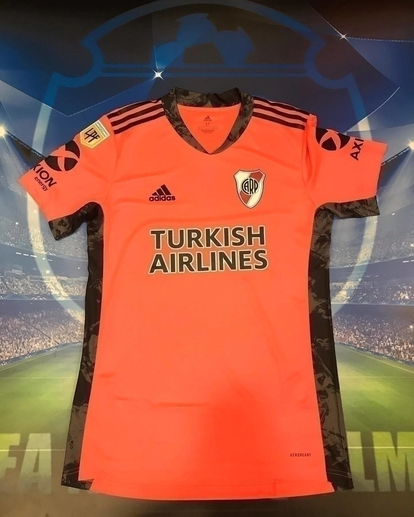 simplemente tallarines Por el contrario Camiseta Arquero River 2020-2021 Naranja