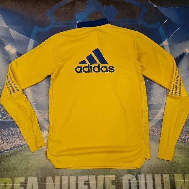 Buzo Adidas Boca De Entrenamiento 1/2 Cierre (mujer) Azul/amarillo