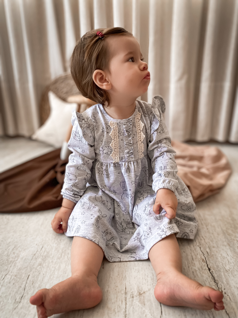 Vestidos de Algodón con Capotas - Pirañitas Vestidos de Algodón con Capotas - Pirañitas