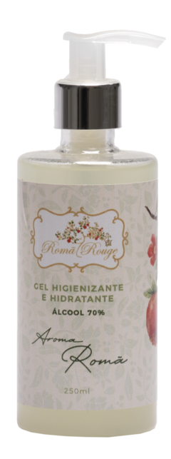 Gel Higienizante E Hidratante Roma 250 Ml - Alcool Gel 70% - Embalagem Pet