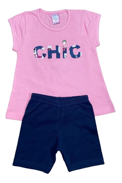 Kit 8 Conjunto de Roupa Infantil Camiseta Short Menina Kids - comprar online