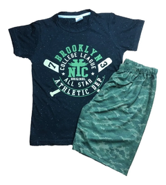 Kit 3 Conjunto Infantil Camiseta Bermuda Sublimada Menino - comprar online