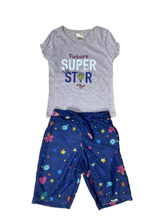 Imagem do Kit 4 Conjunto de Roupa Infantil Camiseta Short Menina