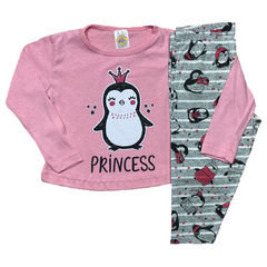 Kit 5 Pijama de Manga Longa Infantil Menina Divertida - comprar online