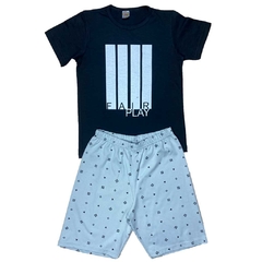 Kit 3 Pijama Infantil Camiseta e Bermuda Menino - Atacado - Central Kids