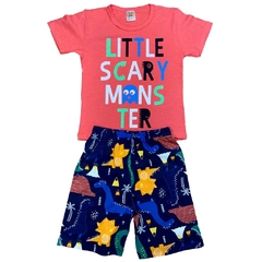 Kit 8 Pijama Infantil Camiseta e Bermuda Menino - Atacado na internet